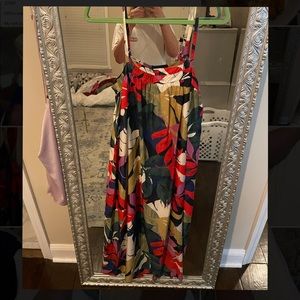 Multi color maxi dress, size M